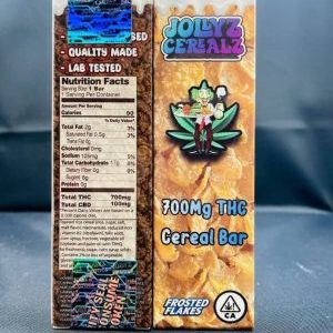 JOLLYZ CEREALZ BAR 700MG THC